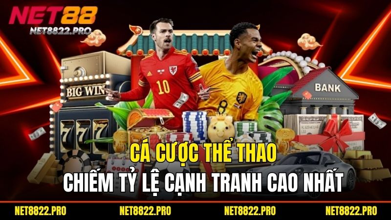NET88 - Cổng Game Đẳng Cấp Cho Tín Đồ Giải Trí 2025 4 Cá cược thể thao chiếm tỷ lệ cạnh tranh cao nhất